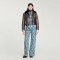 Custom Women’s Jacquard Denim Wide-Leg Jeans – Luxury Wholesale