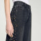 Custom Women’s Rhinestone Wide-Leg Jeans – Luxury Denim Wholesale