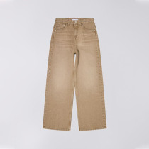 Custom Men’s Wide-Leg Brown Denim Jeans – Casual Streetwear Wholesale