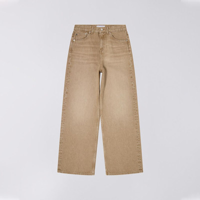 Custom Men’s Wide-Leg Brown Denim Jeans – Casual Streetwear Wholesale