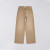 Custom Men’s Wide-Leg Brown Denim Jeans – Casual Streetwear Wholesale