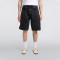Custom Wholesale Black Blank Wide-Leg Denim Shorts