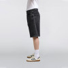 Benutzerdefinierte Großhandel Schwarze Blank Wide-Leg Denim Shorts