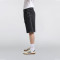 Custom Wholesale Black Blank Wide-Leg Denim Shorts