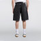 Custom Wholesale Black Blank Wide-Leg Denim Shorts