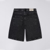 Benutzerdefinierte Großhandel Schwarze Blank Wide-Leg Denim Shorts