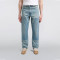 Custom Light Blue Panel Patchwork Workwear Denim Pants