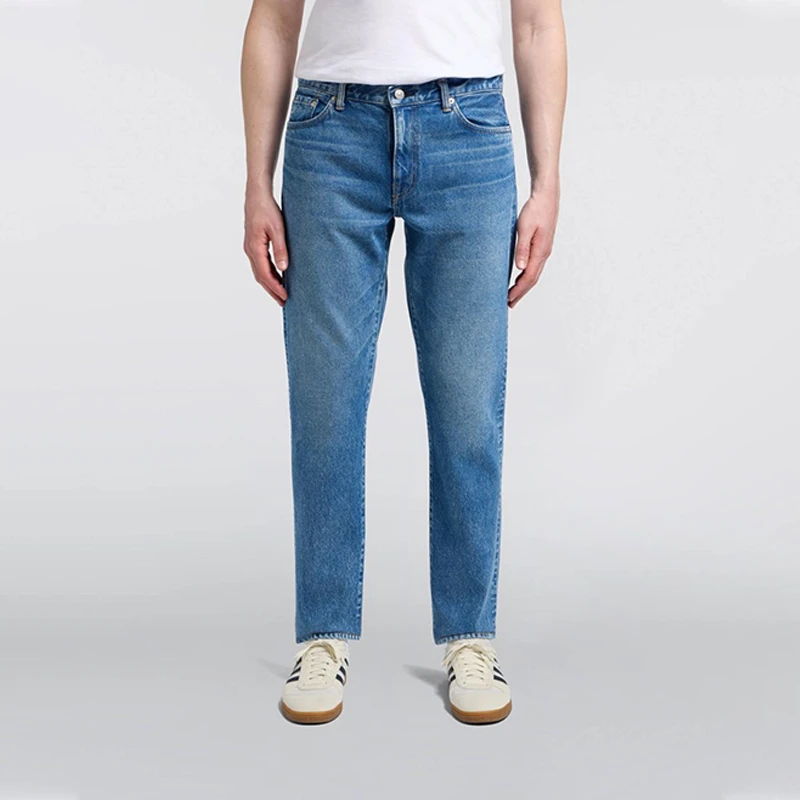 custom straight-leg jeans