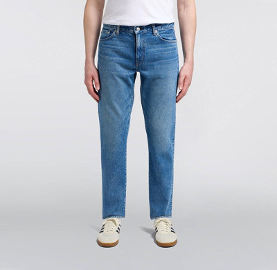 Custom Classic Blue Straight-Leg Jeans – Premium Denim for Designers