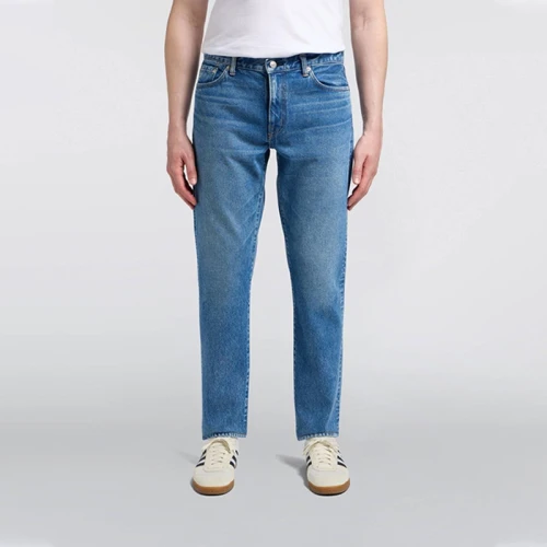 Custom Classic Blue Straight-Leg Jeans – Premium Denim for Designers