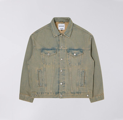 Custom Men's Vintage Wash Blank Denim Jacket