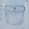 Custom Men's Light Blue Bleach Washed Jeans Jacket