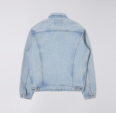 Custom Men's Light Blue Bleach Washed Jeans Jacket