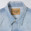 Benutzerdefinierte Herren Hellblau Bleach Washed Jeansjacke