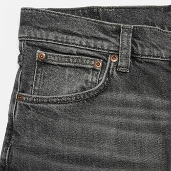 Custom Men's Vintage Washed Black Denim Jeans