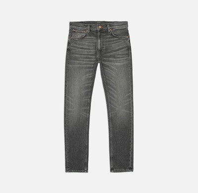 Custom Men's Vintage Washed Black Denim Jeans