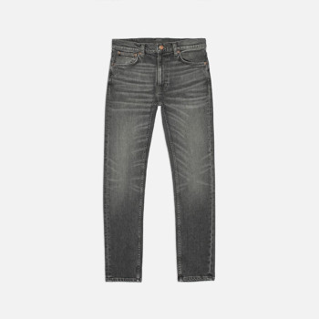 Custom Men's Vintage Washed Black Denim Jeans