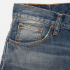 Maßgefertigte Vintage-Jeans mit weitem Bein und verwaschenem Denim für Herren