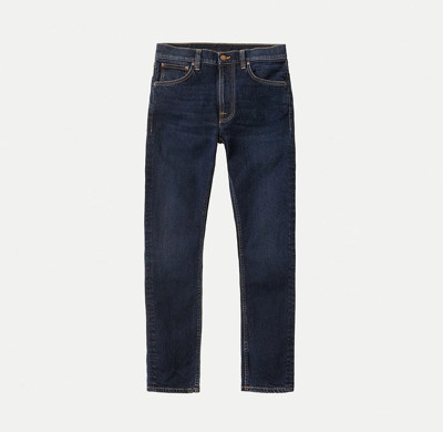 Custom Blank Herren Jeans in dunklem Indigoblau
