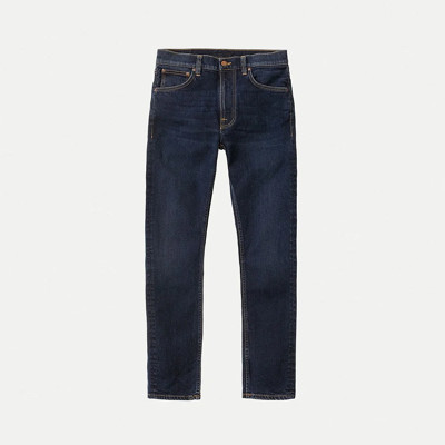 Custom Blank Herren Jeans in dunklem Indigoblau