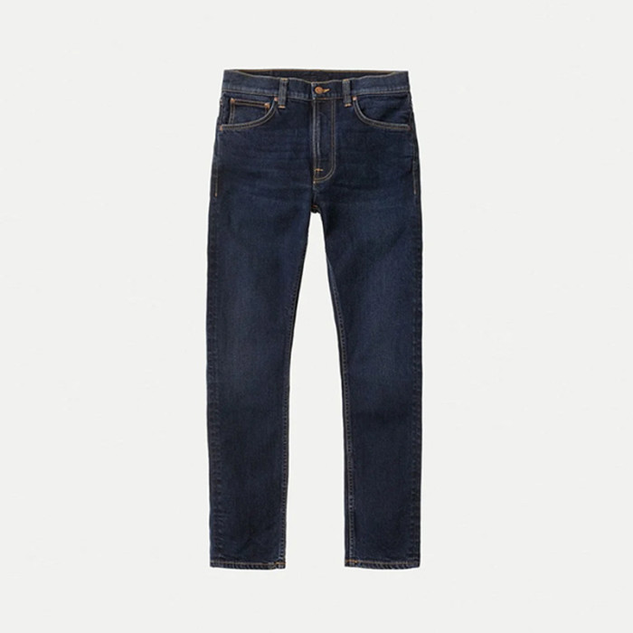Custom Blank Herren Jeans in dunklem Indigoblau