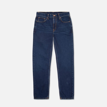 Customized Men's Plain Wash Dark Blue Jeans