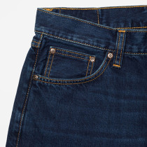 Customized Men's Plain Wash Dark Blue Jeans