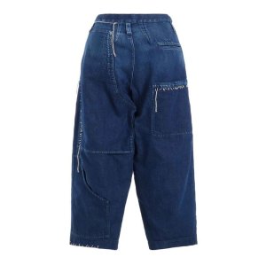 Custom Vintage Patchwork Denim Cargo Pants