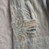 Custom Vintage-Wash Ripped Denim Pants