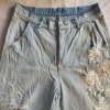 Custom Vintage-Wash Ripped Denim Pants