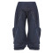 Custom Avant-Garde Distressed Denim Pants with Oversized Pockets