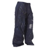 Custom Avant-Garde Distressed Denim Pants with Oversized Pockets