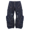 Custom Avant-Garde Distressed Denim Pants with Oversized Pockets