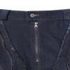 Custom Avant-Garde Distressed Denim Pants with Oversized Pockets
