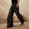 Custom Distressed Cargo Jeans