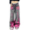 Custom Graffiti Wide-Leg Jeans with Heart Logo