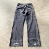 Custom Vintage Patchwork Washed Denim Jeans