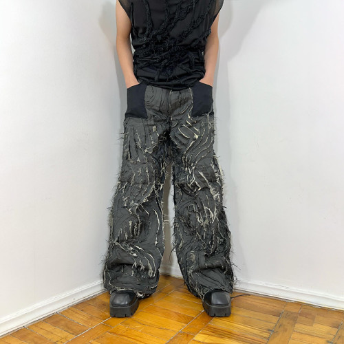 Distressed jeans