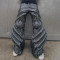 Wide-leg trousers with architectural texture