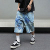 Custom Vintage Patchwork Denim Shorts for Streetwear Brands and Y2K Fashion Enthusiasts