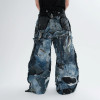 Custom Distressed Patchwork Jeans – Avant-Punk Statement Pants