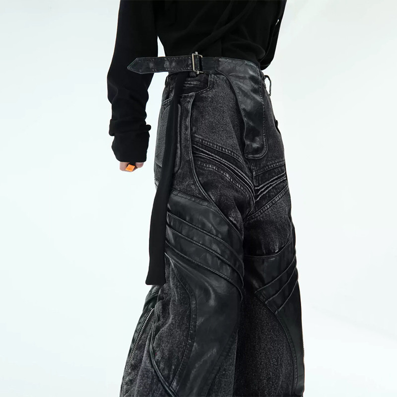 patchwork jeans