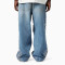 Y2K Destroyed Pearl-Trim Loose Fit Jeans