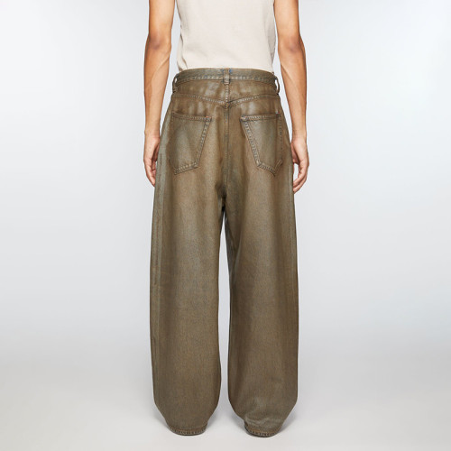 Custom Vintage-Wash Wide-Leg Denim – Designer Jeans for Curated Luxury Lines