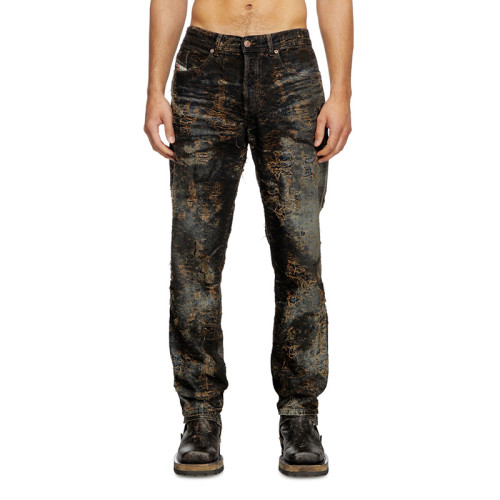 Custom Heavy-Distressed Textured Denim – Rugged Finish for Designer Menswear