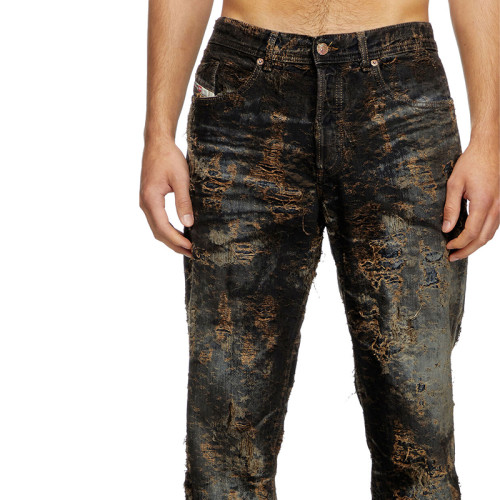 Custom Heavy-Distressed Textured Denim – Rugged Finish for Designer Menswear