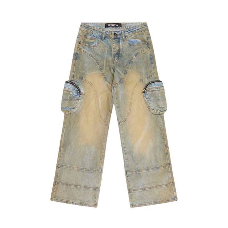 light wash cargo jeans