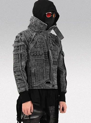 Futuristic denim jacket