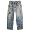 Grunge Metal Chain Washed Vintage Jeans