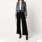 Abstract Brushed Denim Jacket – Black
